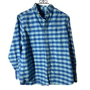 Cremieux‎ Classics Blue Check Button-Up Shirt (Size M)
